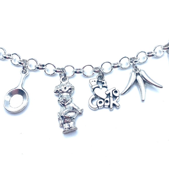 Chef Charm Bracelet Cook Culinary Arts Theme - Picture 5 of 10